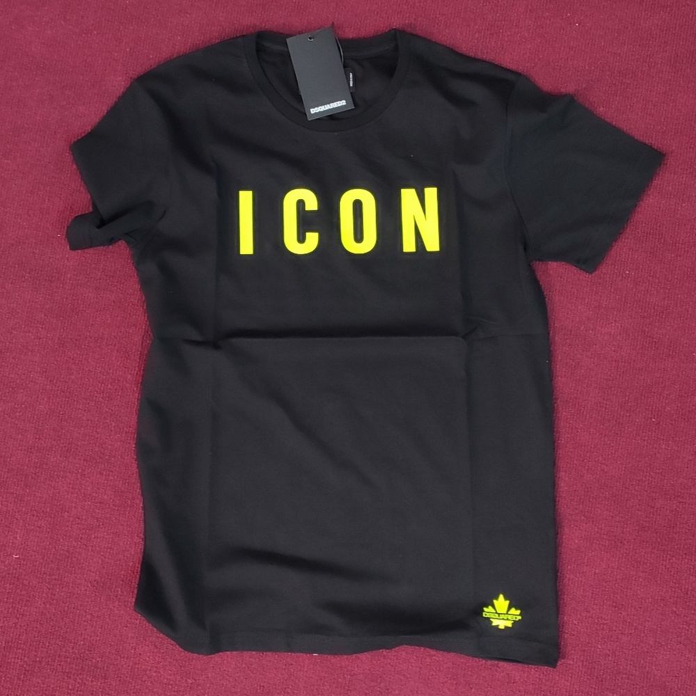 Dsquared2 NeonGreen Written Icon Men Casual Tshirt